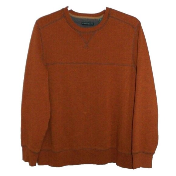 G.H. BASS & CO brown, burnt orange heavier weight sweatshirt men's size L - Picture 1 of 4